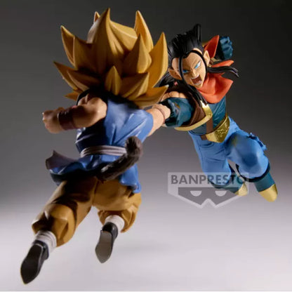 Dragon Ball GT Super 17 vs SSGSS Gogeta Match Makers figure 9cm