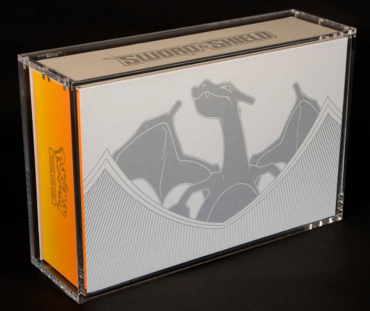 ACRYLIC BOX PROTECTOR POKEMON COLLECTION ULTRA CHARIZARD CASES/PROTECTOR - PLAYING CARDS/COLLECTION