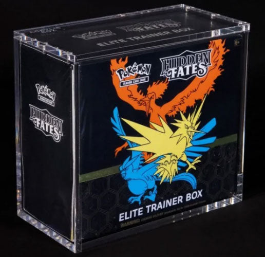 ACRYLIC BOX PROTECTOR POKEMON SET TRAINER ELITE CASES/PROTECTOR - PLAYING CARDS/COLLECTION