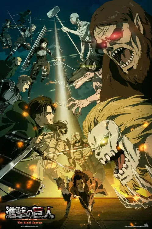 Attack On Titan Paradis vs Marley Poster 52 x 38 cm Gbeye