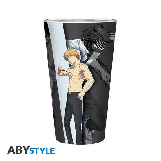 CHAINSAW MAN - Large Glass - 400ml - Trio - box
