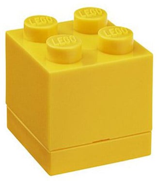 LEGO MINI BOX 4 YELLOW GADGET CONTAINER