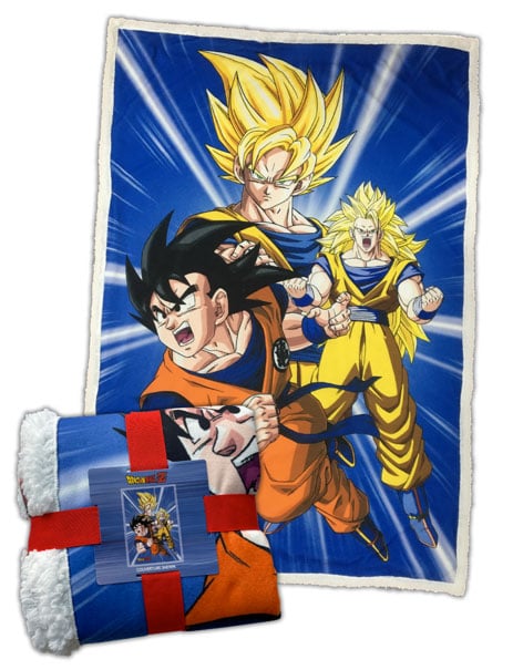 COPERTA SHERPA DRAGON BALL Z GOKU TRANSFORMATION ANIME DRAGON BALL - ACCESSORI