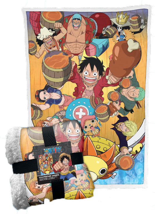 COPERTA SHERPA ONE PIECE CREW ANIME ONE PIECE - ACCESSORI