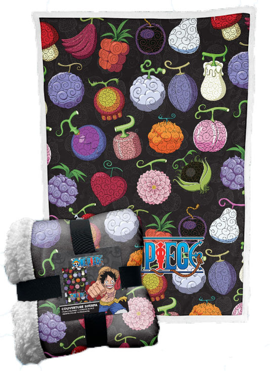 COPERTA SHERPA ONE PIECE DEVIL FRUITS ANIME ONE PIECE - ACCESSORI
