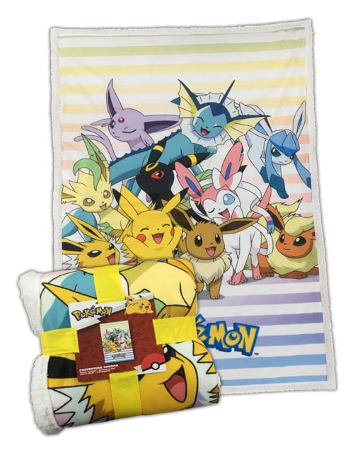 COPERTA SHERPA POKEMON PIKACHU & EEVEE TRANSFORMATION POKEMON - ACCESSORI