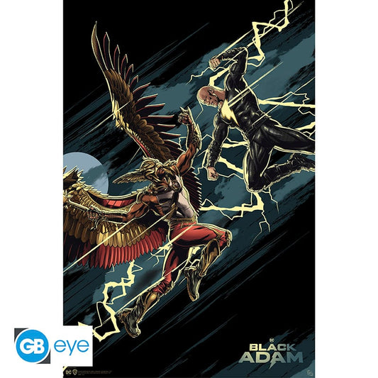 Dc Comics - Poster Maxi 91.5x61 - Black Adam Vs Hawkman