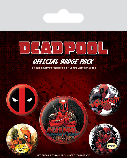 DEADPOOL (OUTTA THE WAY) BADGE PACK PIN