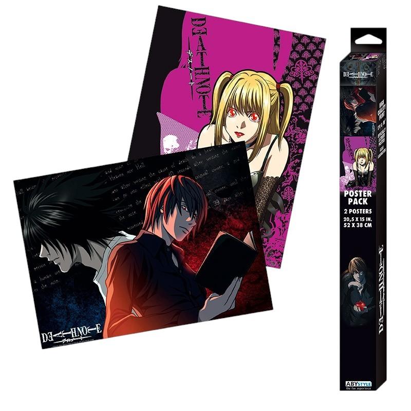 Death Note Set 2 Posters Chibi L Vs Light & Misa 52x38Cm Abystyle