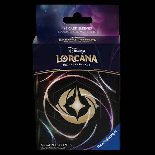 Disney Lorcana - 65 Ravensburger Logo Card Sleeves Retro Paper