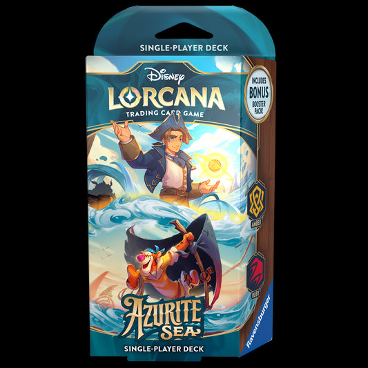 Disney Lorcana Azurite Sea Starter Deck Amber/Ruby (ENG) Ravensburger