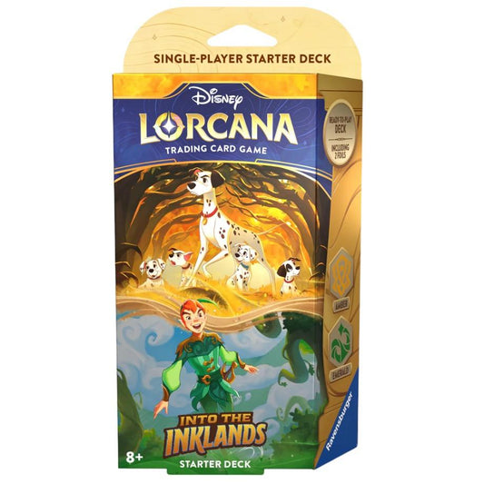 Disney Lorcana Into the Inklands Starter Deck Amber/Emerald (ENG) Ravensburger