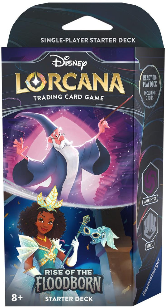 Disney Lorcana Rise Of The Floodborn Starter Deck Amethyst/Steel ENG Ravensburger