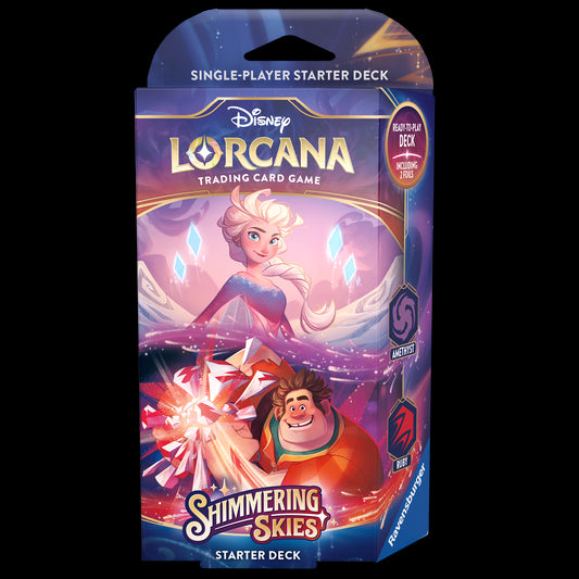Disney Lorcana Shimmering Skies Starter Deck Amethyst/Ruby (ENG) Ravensburger