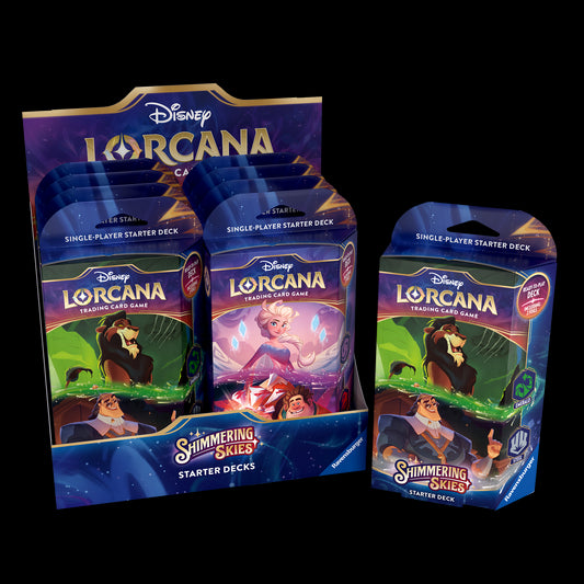Disney Lorcana Shimmering Skies Starter Deck Display (8) ENG Ravensburger