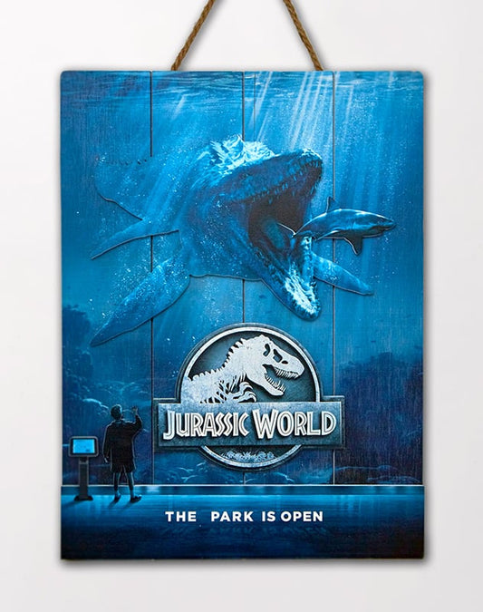 Jurassic World Mossa In Legno Poster Poster