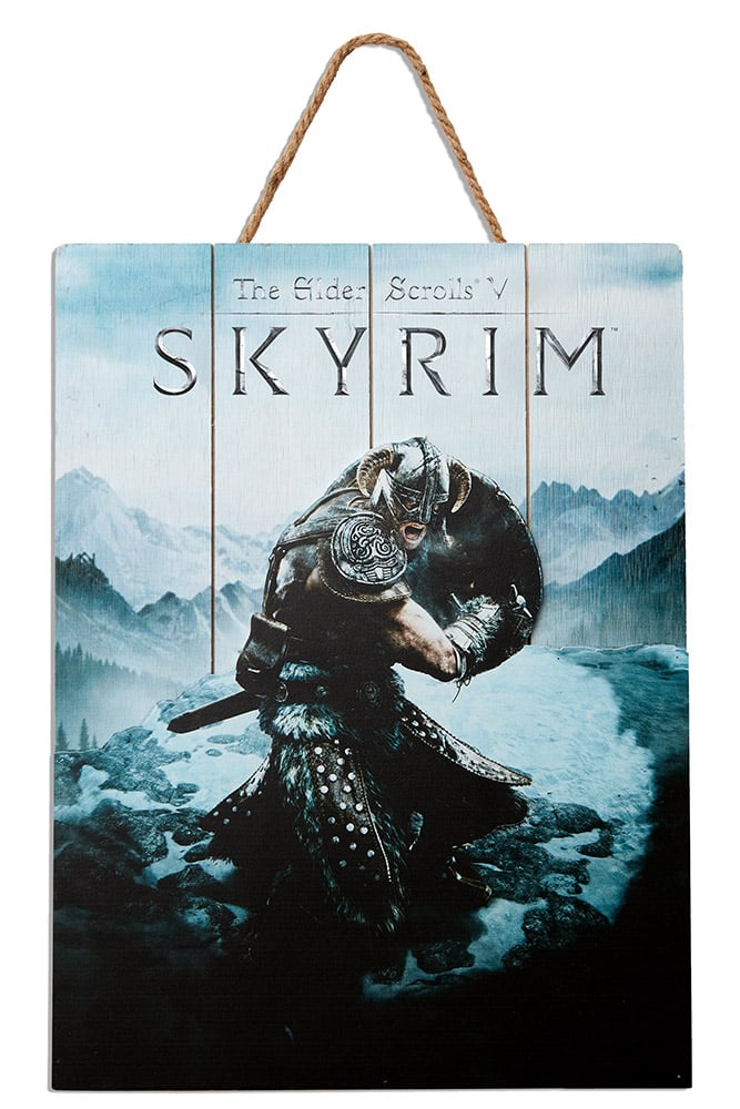 Skyrim Aereal In Legno Poster Poster
