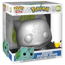 Pokemon Super Sized Jumbo Pop! Vinile Figura Bulbasaur Pokemon Silver 25th Anniversary Special Edition 25 Cm Funko