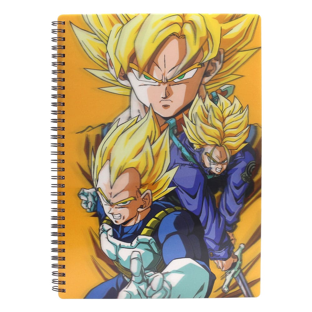 Saiyans Dragon Ball Z 3D Effect A4 Notebook