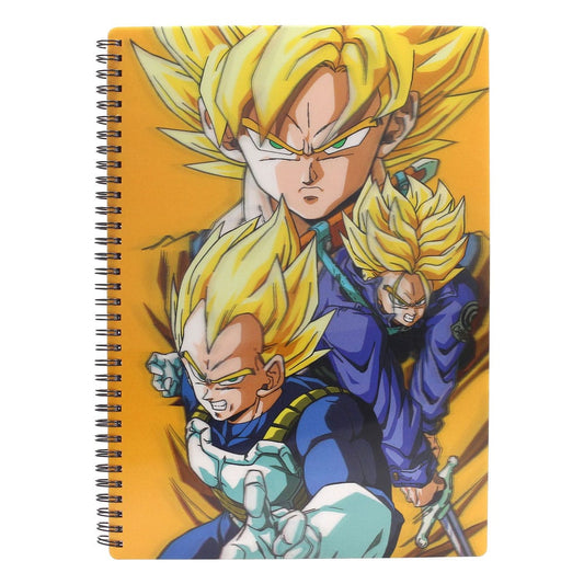 Saiyans Dragon Ball Z 3D Effect A4 Notebook
