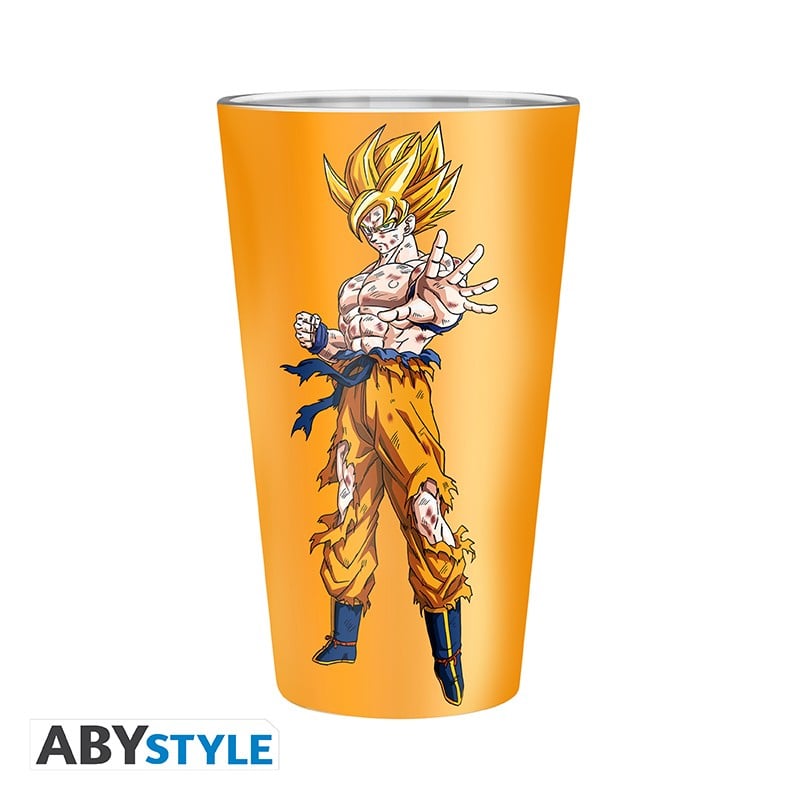 DRAGON BALL - Large Glass - 400ml - Goku Super Saiyan - box