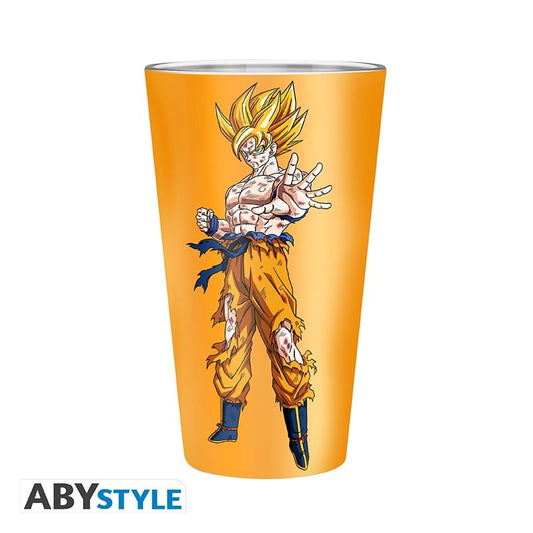 DRAGON BALL - Large Glass - 400ml - Goku Super Saiyan - box