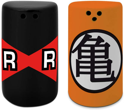 Kame Kanji & Red Ribbon Salt & Pepper Shakers Dragon Ball