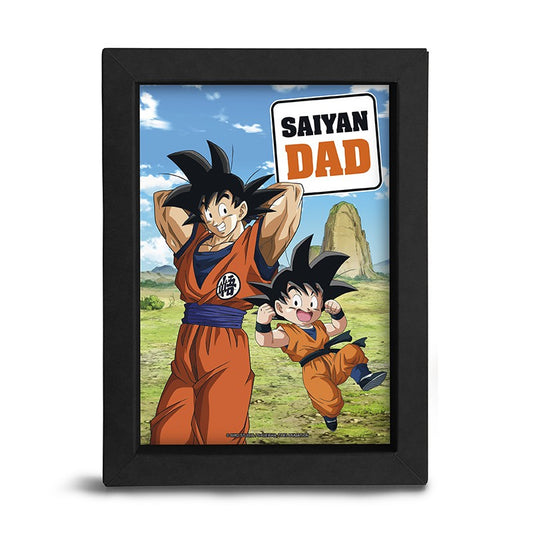 Dragon Ball - Black Kraft Frame 15*20 - SAIYAN DAD