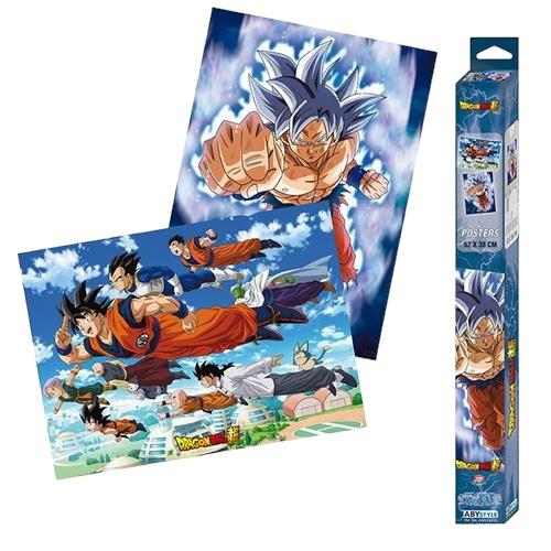 Poster Goku Ultra Instinct Dragon Ball Super Set 52 x 38 cms