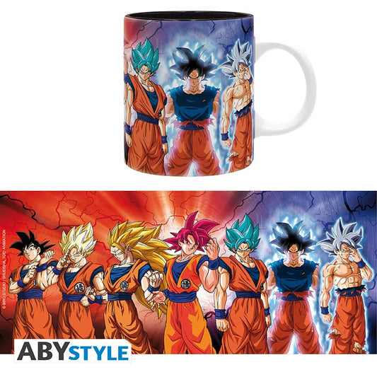 DRAGON BALL SUPER Mug Goku transformations