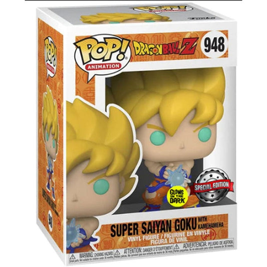 Son Goku SSJ Kamehameha Dragon Ball Z Funko POP! Animation 948 Special Edition Glow in the Dark