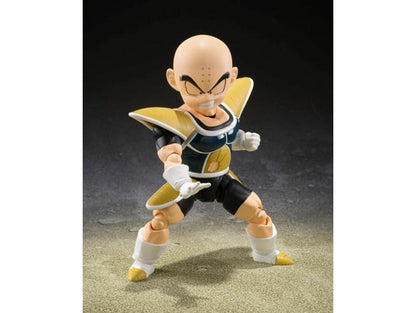 Dragon Ball Z S.h. Figuarts Figura Krillin vestitio da Battaglia 11 Cm Bandai
