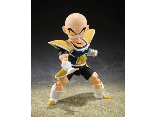 Dragon Ball Z S.h. Figuarts Figura Krillin vestitio da Battaglia 11 Cm Bandai