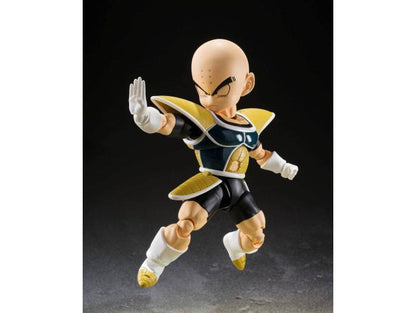 Dragon Ball Z S.h. Figuarts Figura Krillin vestitio da Battaglia 11 Cm Bandai