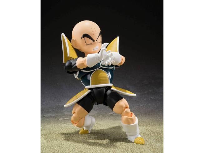Dragon Ball Z S.h. Figuarts Figura Krillin vestitio da Battaglia 11 Cm Bandai