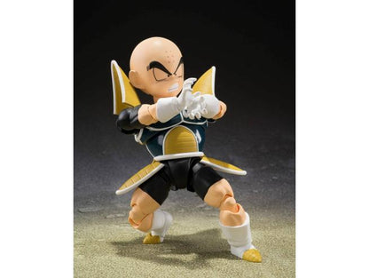 Dragon Ball Z S.h. Figuarts Figura Krillin vestitio da Battaglia 11 Cm Bandai