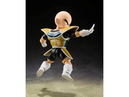 Dragon Ball Z S.h. Figuarts Figura Krillin vestitio da Battaglia 11 Cm Bandai