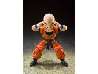 Dragon Ball Z S.h. Figuarts Action Figura Krillin Earth's Strongest Man 12 Cm Bandai Tamashii Nations