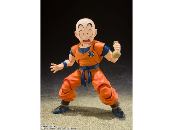 Dragon Ball Z S.h. Figuarts Action Figura Krillin Earth's Strongest Man 12 Cm Bandai Tamashii Nations