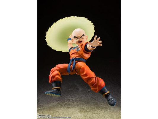 Dragon Ball Z S.h. Figuarts Action Figura Krillin Earth's Strongest Man 12 Cm Bandai Tamashii Nations