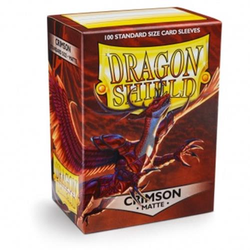 Dragon Shield Sleeves Standard Size Matte Crimson (100) Accessories