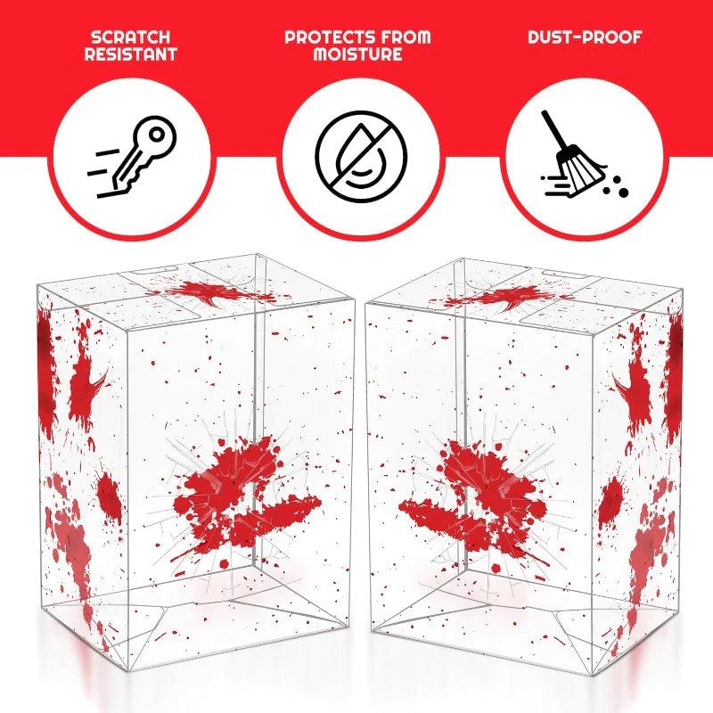 Funko Pop! Protector - 10x Red Blood Bullet Hole Soft Plastic (Thickness: 0.40mm) Protection for Standard Size (4") Figure