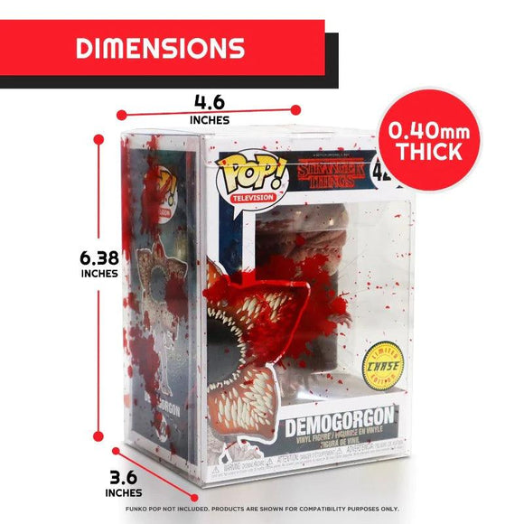 Funko Pop! Protector - 10x Red Blood Bullet Hole Soft Plastic (Thickness: 0.40mm) Protection for Standard Size (4") Figure