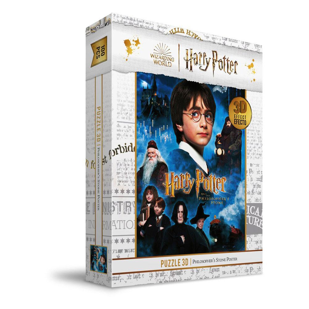Harry Potter Jigsaw Puzzle Con 3d-effect Philosopher's Stone Poster (100 Pezzi) Sd Toys