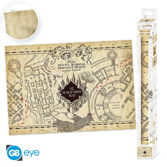 Harry Potter - Parchment Poster - Mappa Del Malandrino