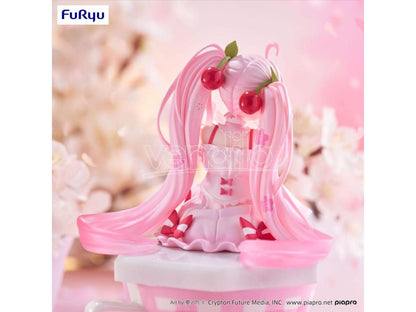 Hatsune Miku Noodle Stopper PVC Statue Sakura Miku 2025 14 Cm