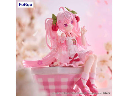Hatsune Miku Noodle Stopper PVC Statue Sakura Miku 2025 14 Cm