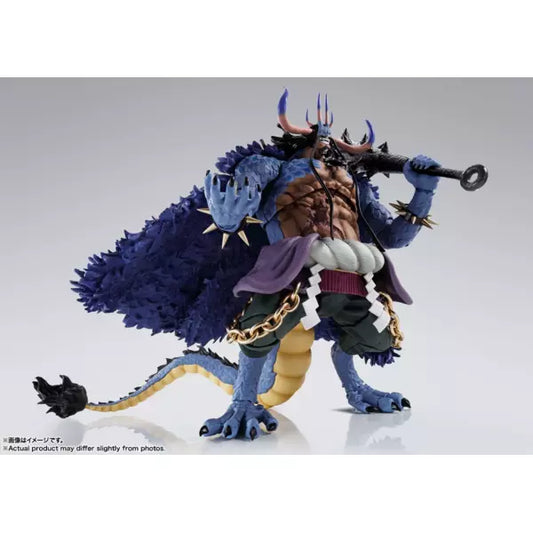 One Piece Sh. Figuarts Action Figure Kaido King Of The Beasts (man-beast Form) 25 Cm Bandai Tamashii Nations