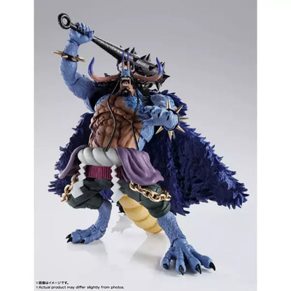 One Piece Sh. Figuarts Action Figure Kaido King Of The Beasts (man-beast Form) 25 Cm Bandai Tamashii Nations