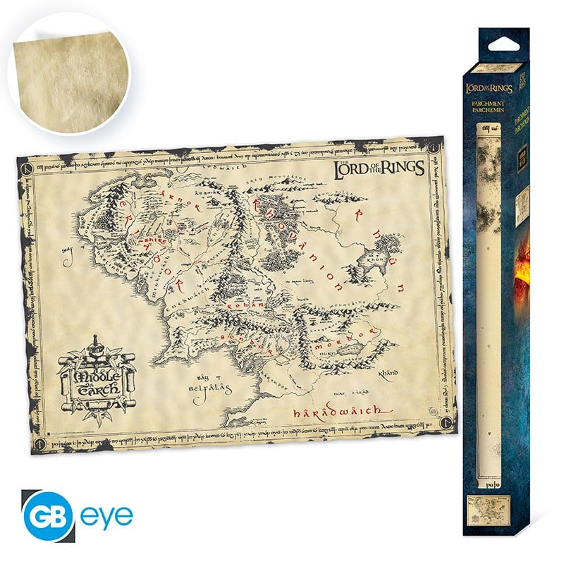 Il Signore Degli Anelli - Parchment Poster - Middle Earth